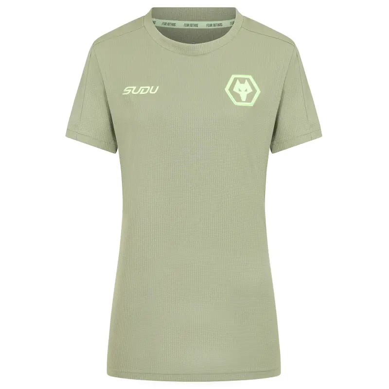 Wolverhampton Wanderers Shop | 2025-26 Players Travel T-Shirt – Khaki – Women Wolverhampton Wanderers Merchandise